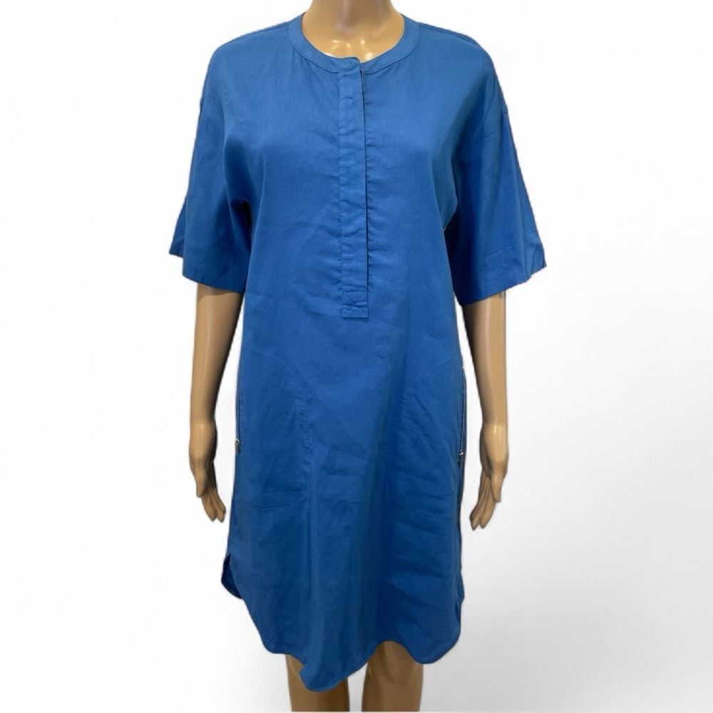 Theory Blue Short Sleeve Dress Size S